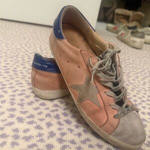 Golden Goose Women's Blue, Pink, and Gray Sneakers size 40